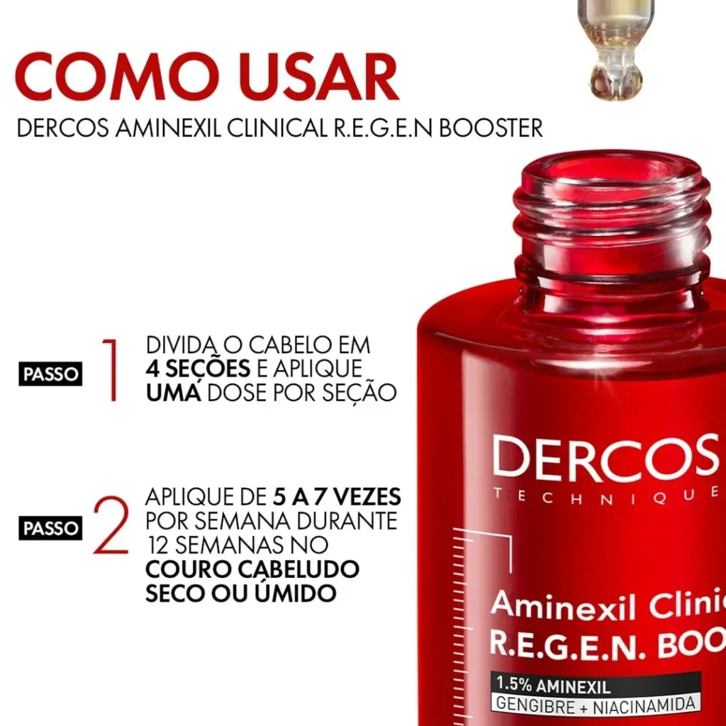 Como usar o sérum antiqueda Dercos R.E.G.E.N Booster.